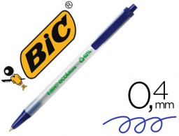 Bolígrafo Bic ecolutions Clic Stic tinta azul